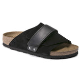Kyoto Waxy Leather/Suede Leather - Black