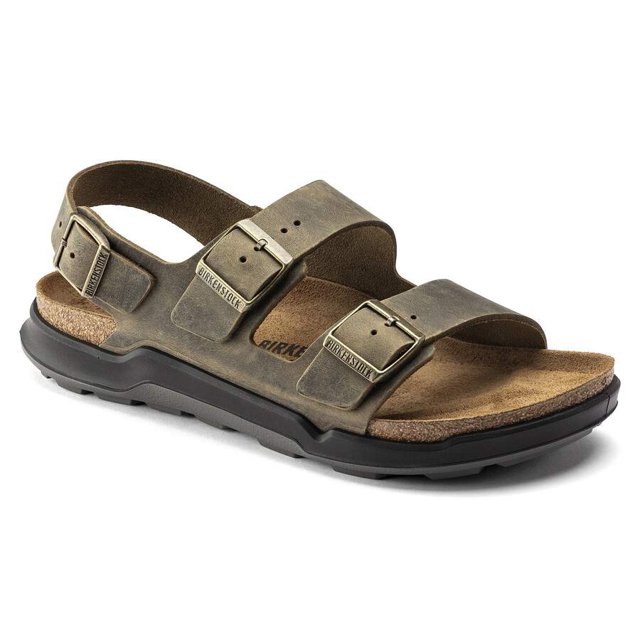 Milano Crosstown Men Waxy Leather - Faded Khaki