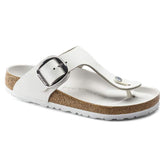 Gizeh Big Buckle Natural Leather - White