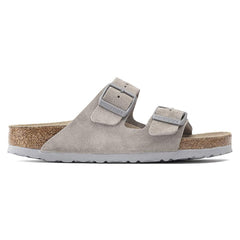 Arizona Soft Footbed Suede Leather - Stone Coin