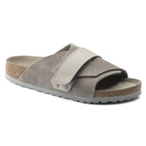 Kyoto Nubuck Leather/Suede - Stone Coin