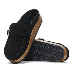 Buckley Shearling Suede Leather - Black