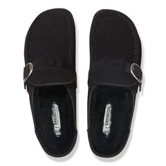 Buckley Shearling Suede Leather - Black
