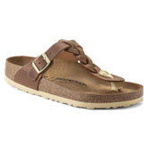 Gizeh Braided Natural Leather Oiled - Cognac