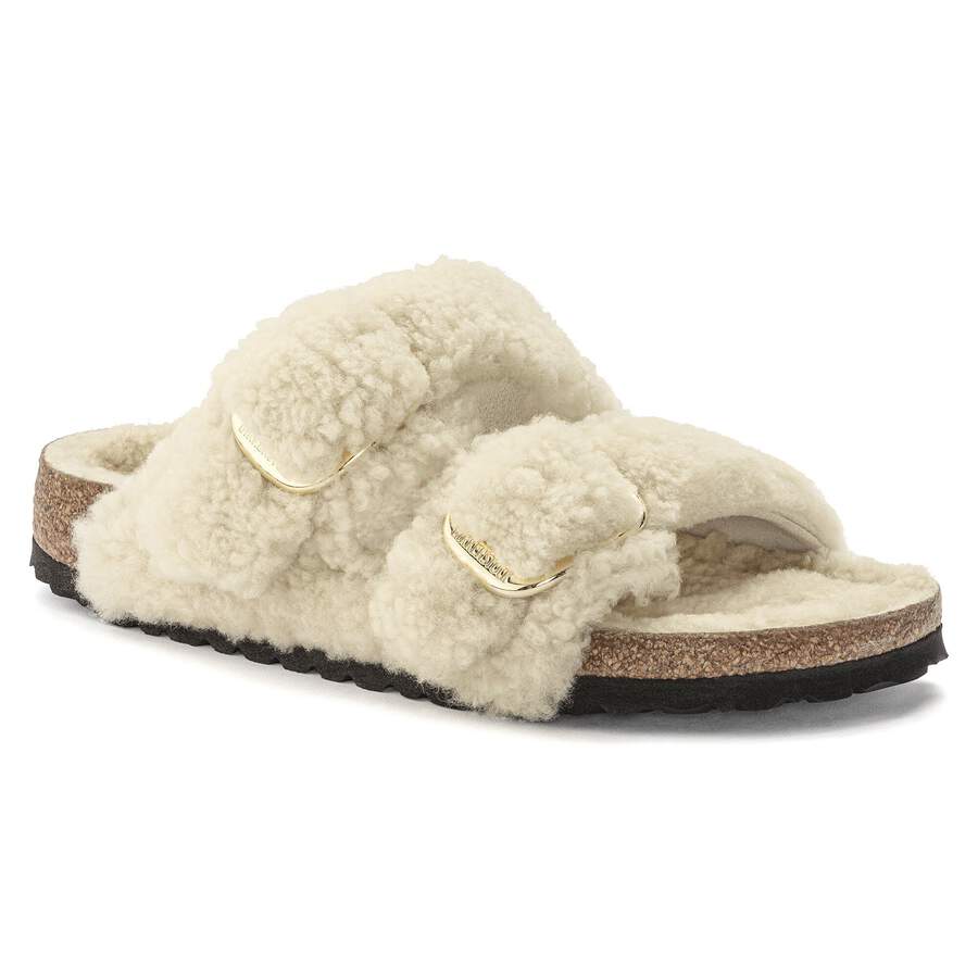 Arizona Big Buckle Fur - Teddy Eggshell
