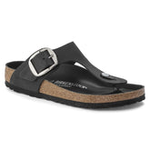 Gizeh Big Buckle Natural Leather Oiled - Black