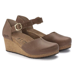 Mary Ring-Buckle Natural Leather - Cognac