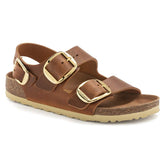 Milano Big Buckle Natural Leather Oiled - Cognac