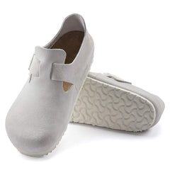 London Suede Leather - Antique White