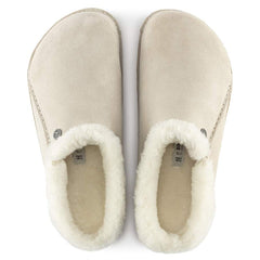 Zermatt Premium Suede Leather - Antique White