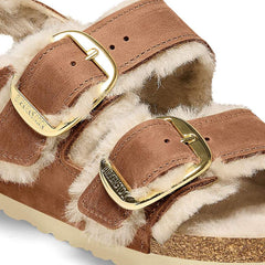 Milano Big Buckle Shearling Natural Leather Oiled - Cognac