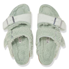 Arizona Teddy Split Suede Leather/Fur - Matcha