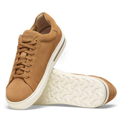 Bend Low Suede Leather Embossed - Corduroy Cork Brown