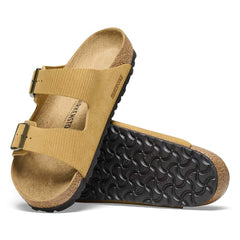 Arizona Suede Leather Embossed - Corduroy Cork Brown