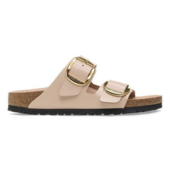 Arizona Big Buckle Natural Leather Patent - High Shine New Beige