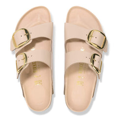 Arizona Big Buckle Natural Leather Patent - High Shine New Beige