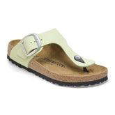 Gizeh Big Buckle Nubuck Leather - Faded Lime