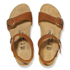 Soley Ring-Buckle Nubuck Leather Embossed - Burnt Orange