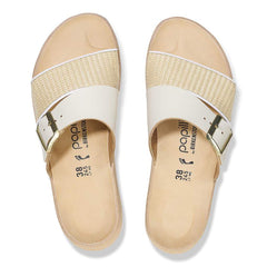 Almina Raffia Natural Leather/Synthetics - Natural/White