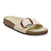 Madrid Big Buckle Natural Leather Nubuck - Ecru