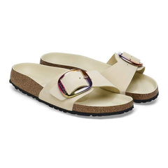 Madrid Big Buckle Natural Leather Nubuck - Ecru