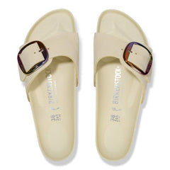 Madrid Big Buckle Natural Leather Nubuck - Ecru