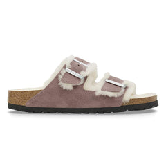 Arizona Shearling Suede Leather/Fur - Faded Purple