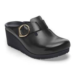 Fanny Ring-Buckle Natural Leather - Black/Black