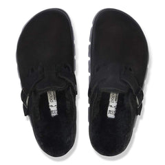 Boston PAP Chunky Shearling Suede Leather - Black
