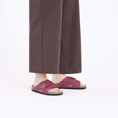 Kyoto Nubuck Leather - Berry Crush