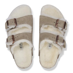 Arizona Shearling Kids Suede Leather - Taupe