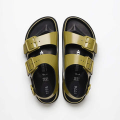 1774 Milano Leather Patent Leather - Golden Olive