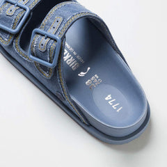 1774 Arizona Denim Leather-Cotton - Faded Denim