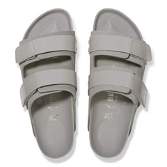 Uji Nubuck Leather - High Shine Stone Coin