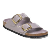 Arizona Big Buckle Natural Leather Patent - High-Shine Faded Purple