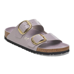 Arizona Big Buckle Natural Leather Patent - High-Shine Faded Purple