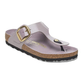 Gizeh Big Buckle Natural Leather Patent - High Shine Faded Purple