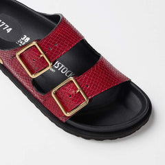 Arizona Lined 1774 Natural Leather - Red