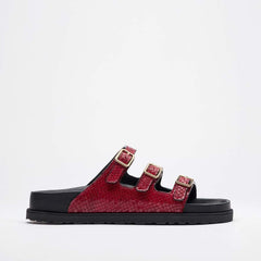 Florida Lined 1774 Natural Leather - Red