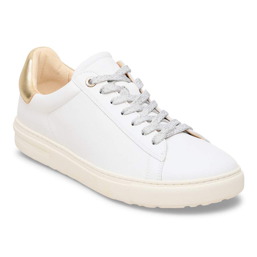 Bend Low Natural Leather - White/Gold