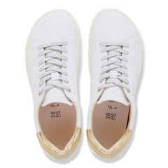 Bend Low Natural Leather - White/Gold