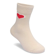 Cotton Ribbed Socks Cotton/Polyamid/Elastane - Eggshell