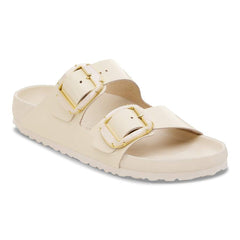 Arizona Big Buckle Natural Leather Patent - High Shine Ecru