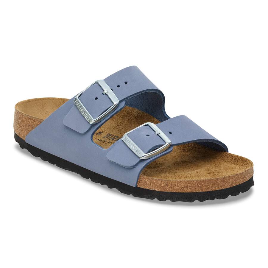 Arizona Nubuck Leather - Stone Blue