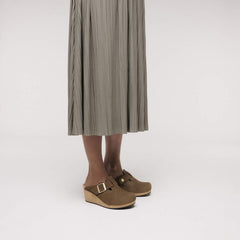 Fanny Suede Leather - Dark Tea