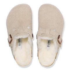 Boston Shearling Kids Suede Leather/Fur - Taupe
