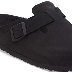 Boston Nubuck Leather - Black