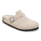 Boston Soft Footbed Suede Leather - Oyster Tonal