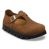 Paris Chunky Suede Leather - Dark Tea