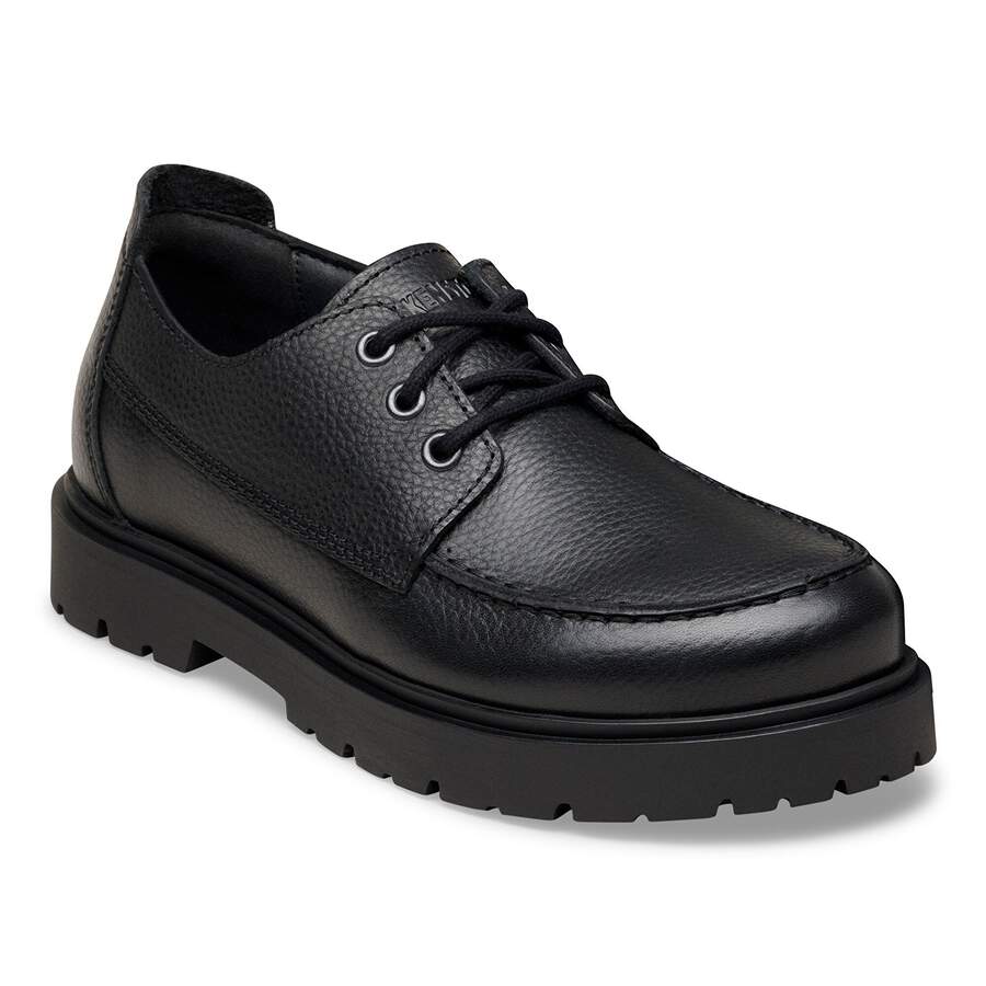 Highwood Moc Lace Low Natural Leather - Black